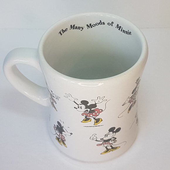 Vintage DISNEY "Moods of Minnie" Mug Teacup Minnie Mouse Mug White Ceramic Mug - Picture 14 of 16